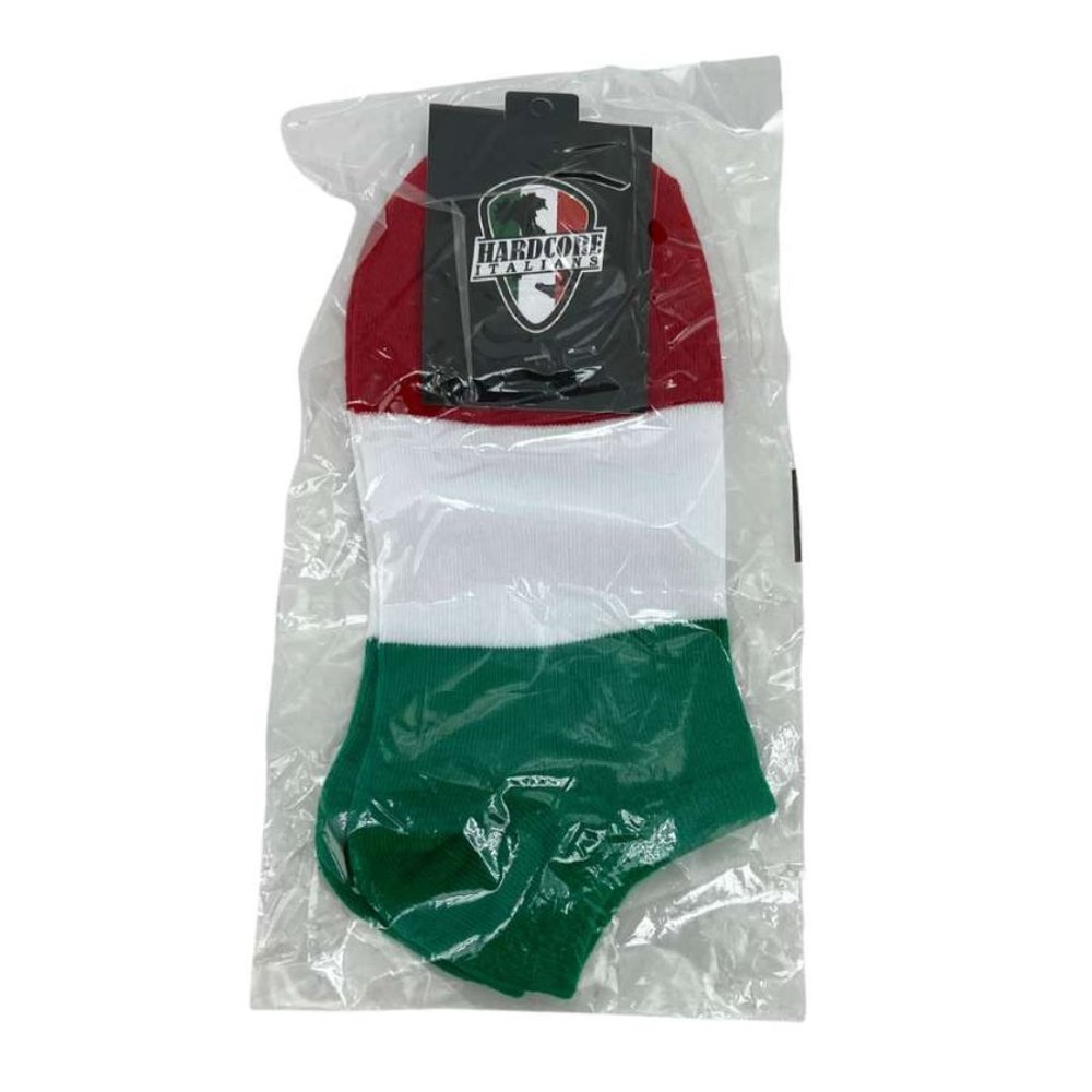 Hardcore Italians | Adult Italia Socks | Red, White & Green | OS
